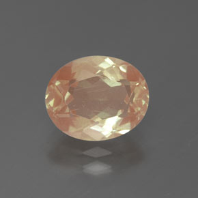 2,24 ctw natürlicher goldener Andesin-Labradorit, Oval Schliff, Transparent