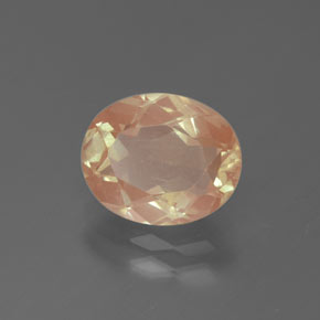 2,24 ctw natürlicher goldener Andesin-Labradorit, Oval Schliff, Transparent