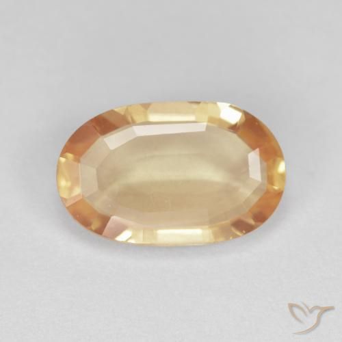 2.23ct Natürlicher Cantaloupe-Orange Andesin-Labradorit, Oval, Transparent
