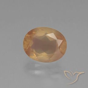 9,17 ctw natürlicher Orange-Golden Andesin-Labradorit, Oval, Transparent