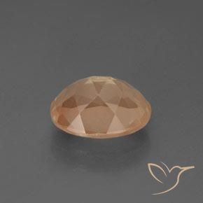 9,17 ctw natürlicher Mittlerer Pfirsich Andesin-Labradorit, Oval, Transparent