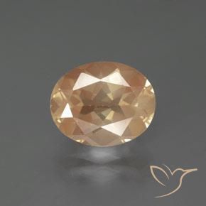 2.73ct Natürlicher Orange-Golden Andesin-Labradorit, Oval, Transparent
