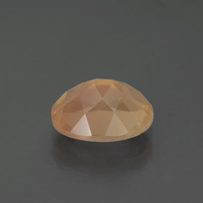 2,61 ctw natürlicher orangefarbener Andesin-Labradorit, Oval Schliff, Transparent