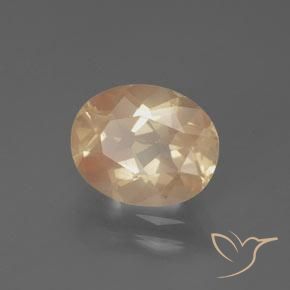 9,17 ctw natürlicher Helle Pfirsichorange Andesin-Labradorit, Oval, Transparent