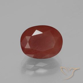 9,17 ctw natürlicher orange-rot Andesin-Labradorit, Oval, Lichtdurchlässig