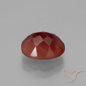 9,17 ctw natürlicher orange-rot Andesin-Labradorit, Oval, Lichtdurchlässig