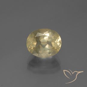 2.72ct Natürlicher Hell Gold Andesin-Labradorit, Oval, Transparent