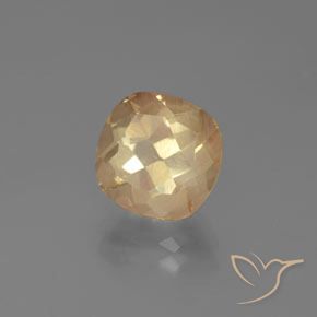 9,17 ctw natürlicher Helles Pfirsichgold Andesin-Labradorit, Kissen, Transparent