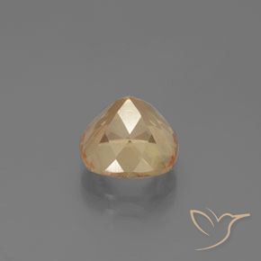 9,17 ctw natürlicher Helles Pfirsichgold Andesin-Labradorit, Kissen, Transparent