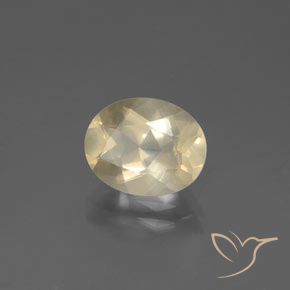 9,17 ctw natürlicher Creme Andesin-Labradorit, Oval, Transparent