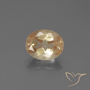 2,21 ctw natürlicher goldener Andesin-Labradorit, Oval Schliff, Transparent