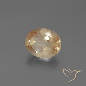 2,21 ctw natürlicher goldener Andesin-Labradorit, Oval Schliff, Transparent