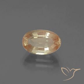 2.71ct Natürlicher Pfirsich-Golden Andesin-Labradorit, Oval, Transparent