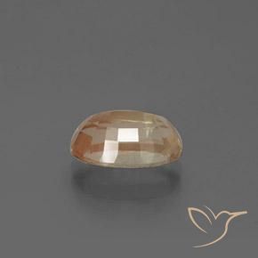 9,17 ctw natürlicher Pfirsich-Golden Andesin-Labradorit, Oval, Transparent