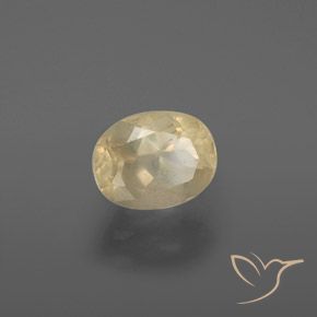 9,17 ctw natürlicher hellgelb Andesin-Labradorit, Oval, Transparent