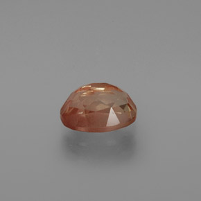 1,59 ctw natürlicher orangefarbener Andesin-Labradorit, Oval Schliff, Transparent