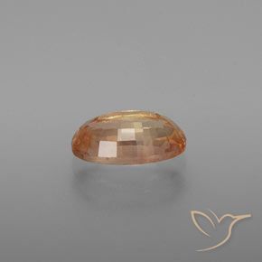 9,17 ctw natürlicher Mittlerer Pfirsich Andesin-Labradorit, Oval Schliff, Transparent