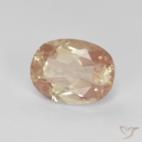 1,94 ctw natürlicher goldener Andesin-Labradorit, Oval Schliff, Transparent