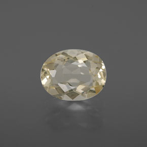 1,87 ctw natürlicher gelber Andesin-Labradorit, Oval Schliff, Transparent
