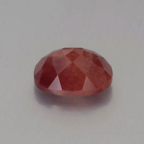 1,96 ctw natürlicher roter Andesin-Labradorit, Oval Schliff, Lichtdurchlässig