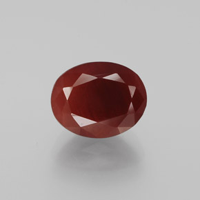 2,12 ctw natürlicher roter Andesin-Labradorit, Oval Schliff, Lichtdurchlässig
