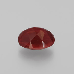 2,10 ctw natürlicher roter Andesin-Labradorit, Oval Schliff, Lichtdurchlässig