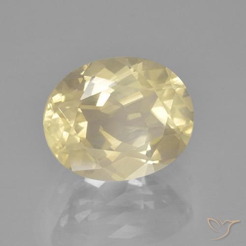 9,17 ctw natürlicher hellgelb Andesin-Labradorit, Oval, Transparent