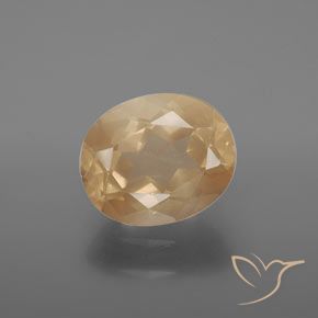 3.52ct Natürlicher Helles Pfirsichgold Andesin-Labradorit, Oval, Transparent