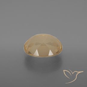 9,17 ctw natürlicher Helles Pfirsichgold Andesin-Labradorit, Oval, Transparent