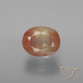 3.04ct Natürlicher Pfirsich-Golden Andesin-Labradorit, Oval, Transparent