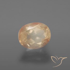 9,17 ctw natürlicher Cantaloupe-Orange Andesin-Labradorit, Oval, Transparent