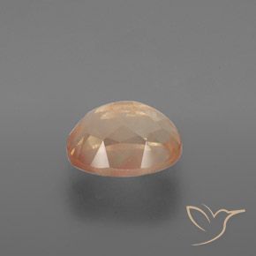 9,17 ctw natürlicher Cantaloupe-Orange Andesin-Labradorit, Oval, Transparent