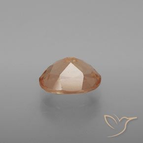 9,17 ctw natürlicher Pfirsich-Golden Andesin-Labradorit, Oval, Transparent