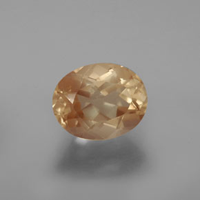 2,90 ctw natürlicher goldener Andesin-Labradorit, Oval Schliff, Transparent