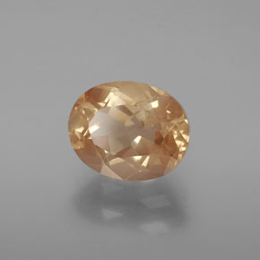 2,90 ctw natürlicher goldener Andesin-Labradorit, Oval Schliff, Transparent