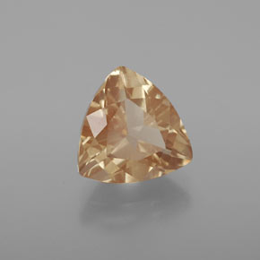 3,11 ctw natürlicher orangefarbener Andesin-Labradorit, Trillion, Transparent