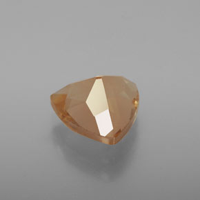 3,11 ctw natürlicher orangefarbener Andesin-Labradorit, Trillion, Transparent
