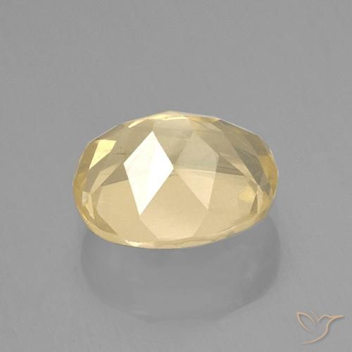 3,83 ctw natürlicher goldener Andesin-Labradorit, Oval Schliff, Transparent