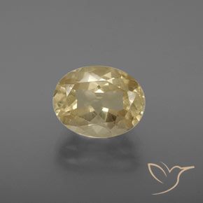 3.28ct Natürlicher Creme Andesin-Labradorit, Oval, Transparent