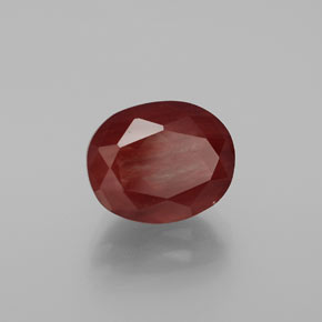 9,17 ctw natürlicher Honig-rot Andesin-Labradorit, Oval Schliff, Lichtdurchlässig