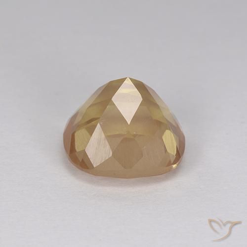 9,17 ctw natürlicher Gold-Orange Andesin-Labradorit, Kissen, Transparent