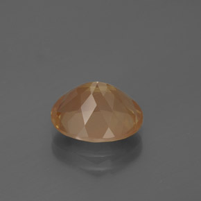 2,68 ctw natürlicher orangefarbener Andesin-Labradorit, Oval Schliff, Transparent