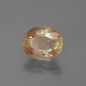 9,17 ctw natürlicher Orange-Golden Andesin-Labradorit, Oval Schliff, Transparent