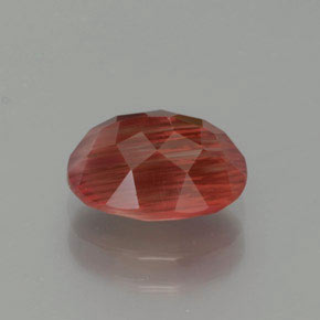 1,81 ctw natürlicher roter Andesin-Labradorit, Oval Schliff, Lichtdurchlässig