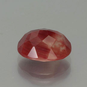 2,78 ctw natürlicher roter Andesin-Labradorit, Oval Schliff, Lichtdurchlässig