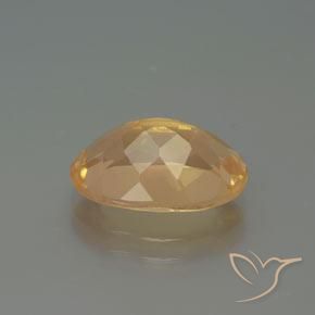 9,17 ctw natürlicher Helles Pfirsichgold Andesin-Labradorit, Oval, Transparent
