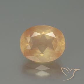 4.31ct Natürlicher Helles Pfirsichgold Andesin-Labradorit, Oval, Transparent