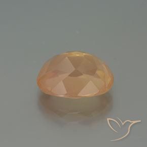 9,17 ctw natürlicher Helles Pfirsichgold Andesin-Labradorit, Oval, Transparent