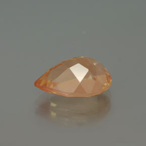 9,17 ctw natürlicher Honig-orange Andesin-Labradorit, Birnenform, Transparent