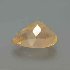 9,17 ctw natürlicher Honig-orange Andesin-Labradorit, Birnenform, Transparent